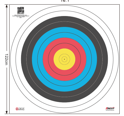 JVD 122cm target (50 pack)