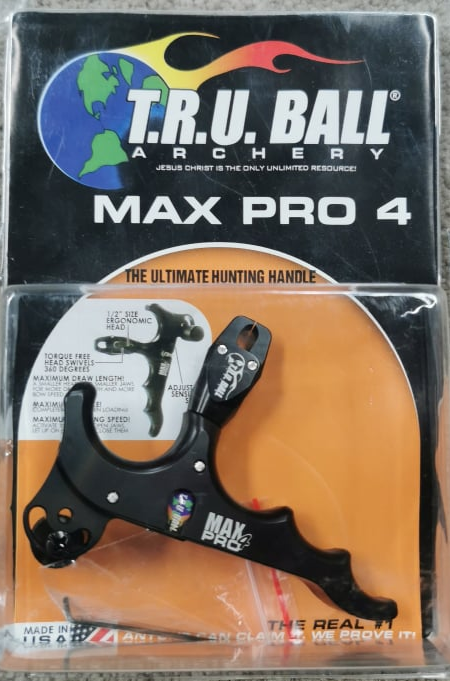 TRU Ball Max Pro 4 hand held release Black (4 finger)