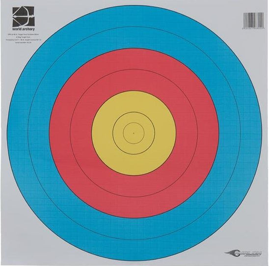 Avalon 80cm 6-Ring Numbered Reinforced Target 100 pack